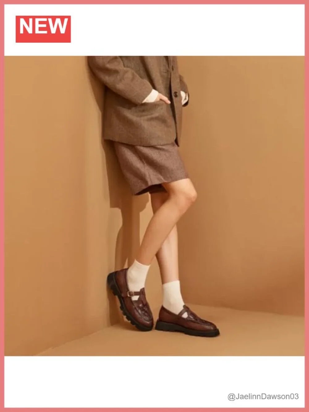 Women's Genuine Leather Platform Loafers - Hand Woven Chunky Slip On Dress Shoes